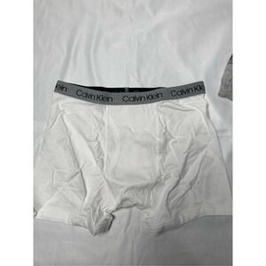 Calvin Klein Boys' Boxer Briefs Gray/White L